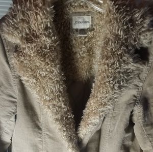 PennyLane Style Corduroy/sherpa fall/winter jacket, size L